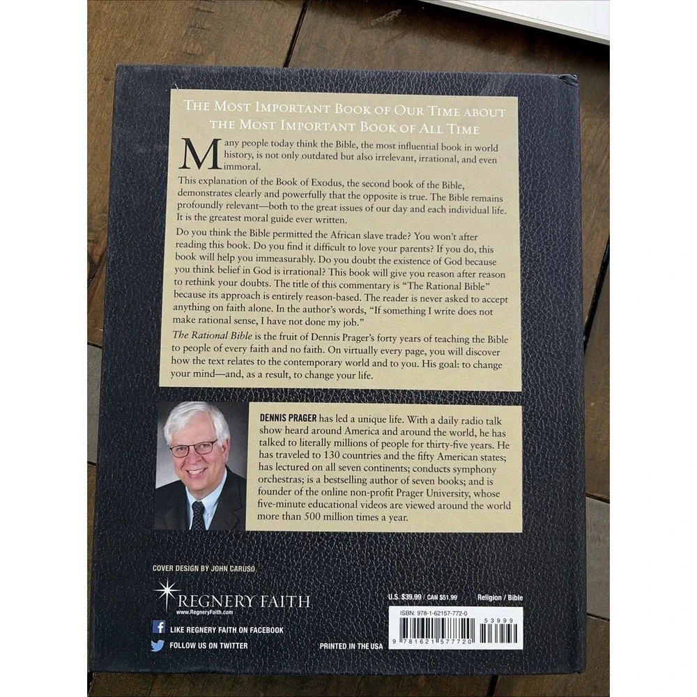 Rational Bible: Exodus by Dennis Prager (2018, Hardcover)